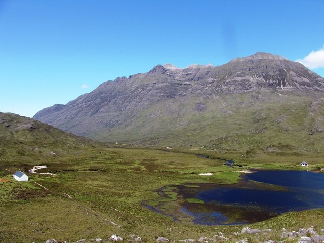 Liathach and a mountain lochan in Glen Torridon